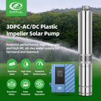 DIFFUL Solar Bore Pump, 3 inch 1100 W 85 V - 280 V AC/DC For Livestock