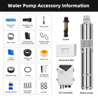 DIFFUL Solar Archimedes Screw Pump Supplier, 3 inch 210 W 36 V DC For Off-Grid Living