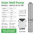 DIFFUL Solar Water Pump, 4 inch 750 W 72 V DC For Irrigation