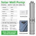 DIFFUL Solar Water Pump, 4 inch 230 M High Head 3000 W 85 V - 280 V AC/DC For Sprinklers