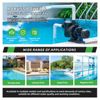 DIFFUL Solar Powered Pool Pump, 14 M Head 500 W 48V DC for Home & Garden